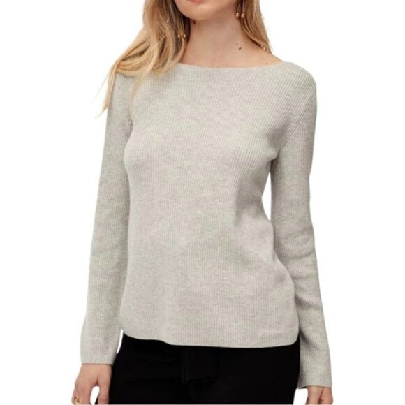 ARITZIA Babaton Kitano Wool Blend Grey Sweater sz S - Picture 2 of 9